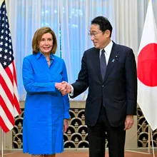 岸田文雄會晤裴洛西 批陸軍演嚴重衝擊日國安