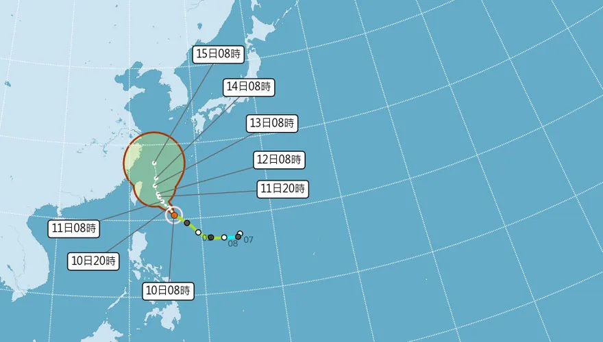 快訊／最快明早發布海警！颱風梅花中秋節再變強…今中午「急轉中颱」
