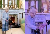 英國女王辭世／最後亮相「手背驚見大片瘀青」！高齡96歲仍敬業上工　駕崩2天前消瘦身影曝