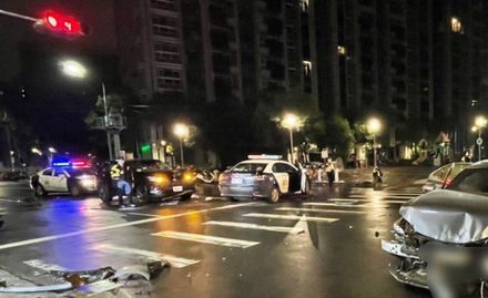 來不及開警笛！新莊警颱風夜支援火警出車禍　1女輕傷